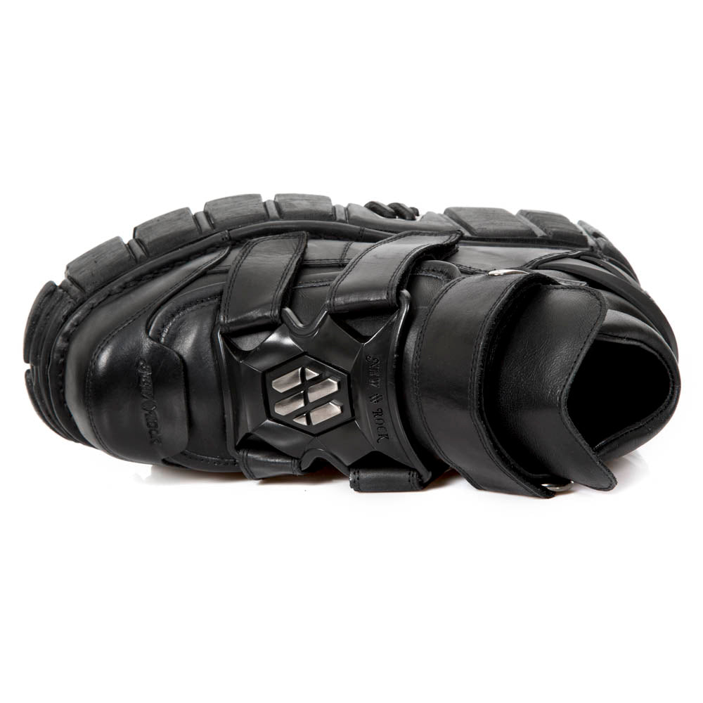 Botín Punk Plataforma Velcro New Rock - Crazyinlove
