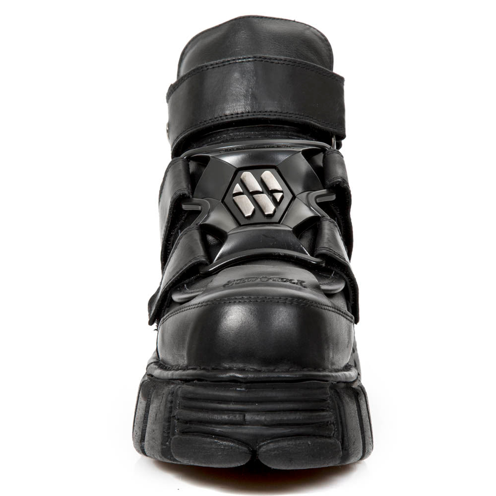 Botín Punk Plataforma Velcro New Rock - Crazyinlove