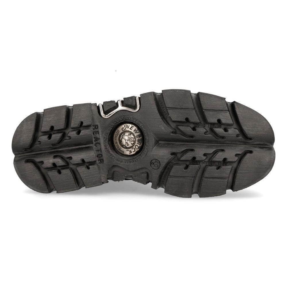 Botines Militares New Rock Góticos de Piel con Plataforma - Crazyinlove