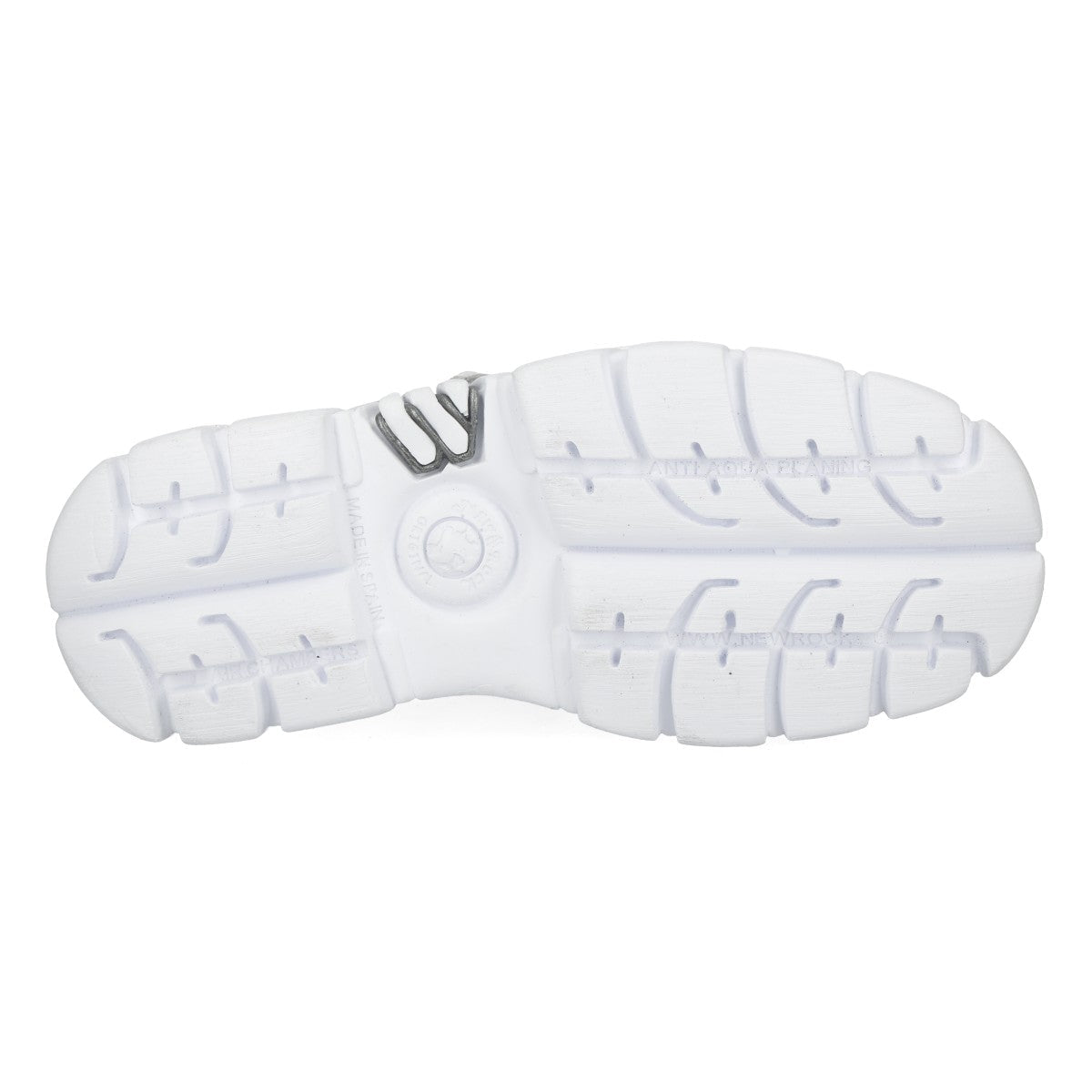 Suela PU-ULTRA blanca con taqueado del botín New Rock M-106-S53