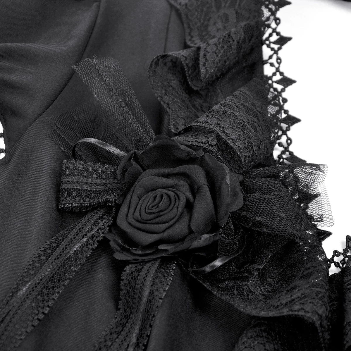 Camisa con Lazada Trasera y Detalle de Rosa - Crazyinlove