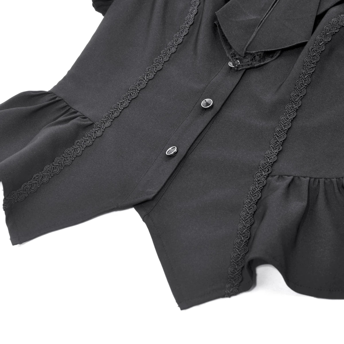 Camisa de Manga Corta con Chorreras - Crazyinlove