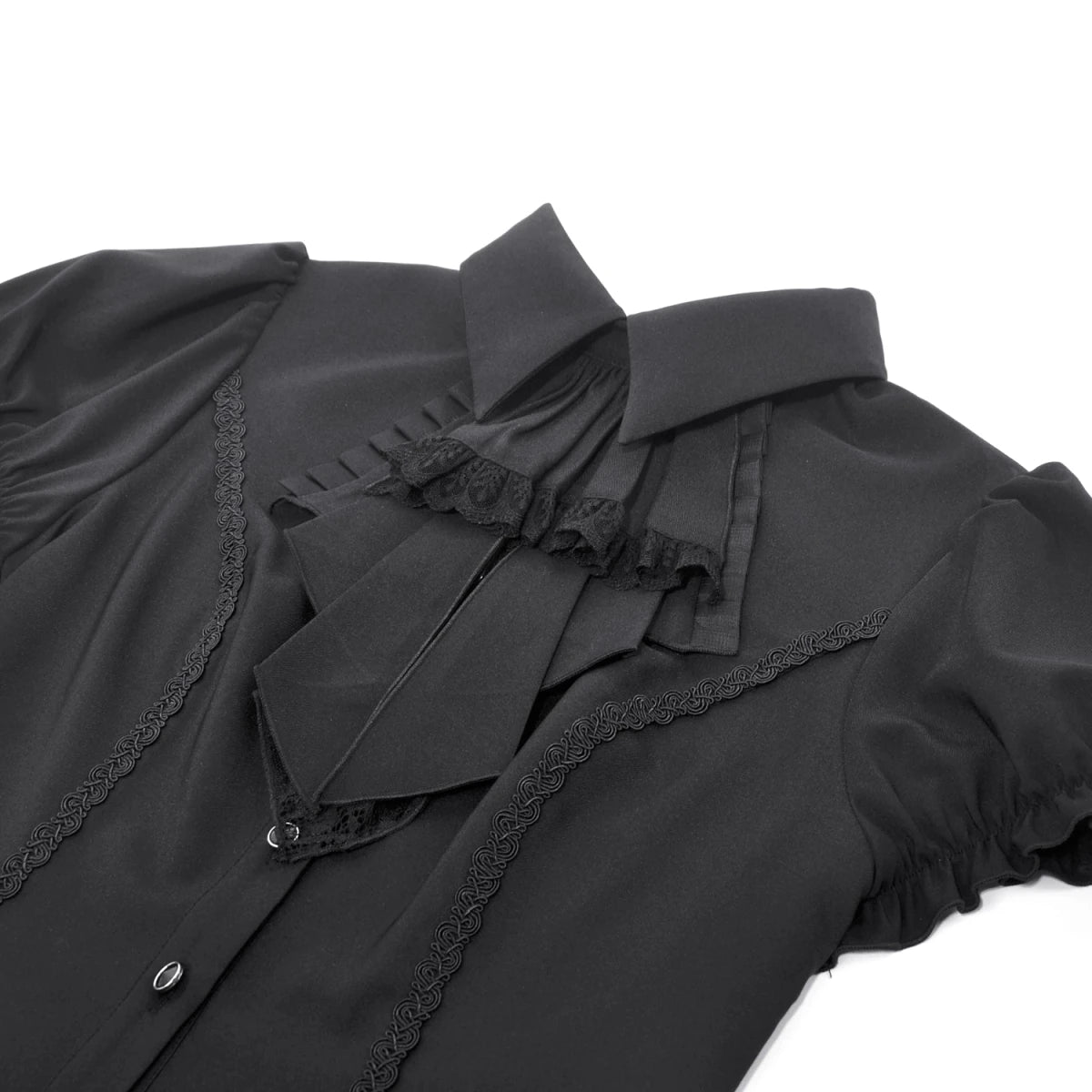 Camisa de Manga Corta con Chorreras - Crazyinlove