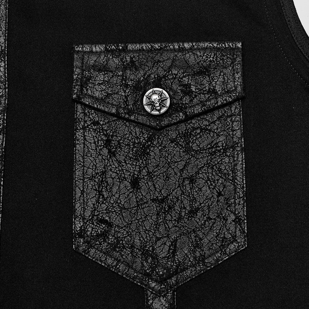 Camisa Punk sin Mangas con Rejilla y Ojetes - Crazyinlove