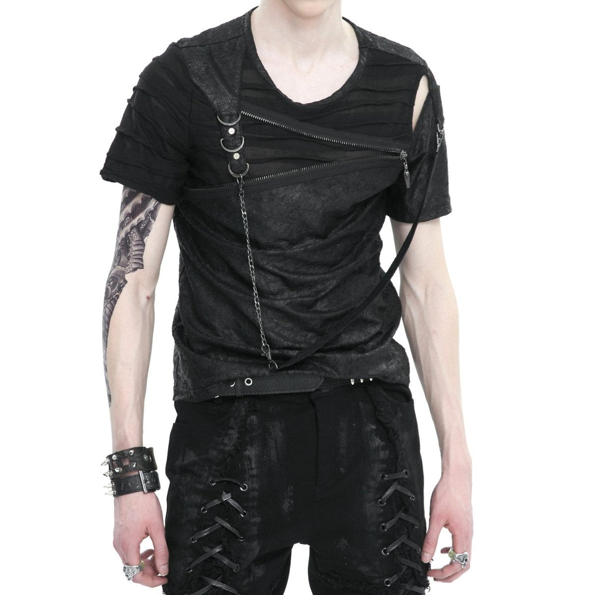 Camiseta Asimétrica para Hombre - Crazyinlove