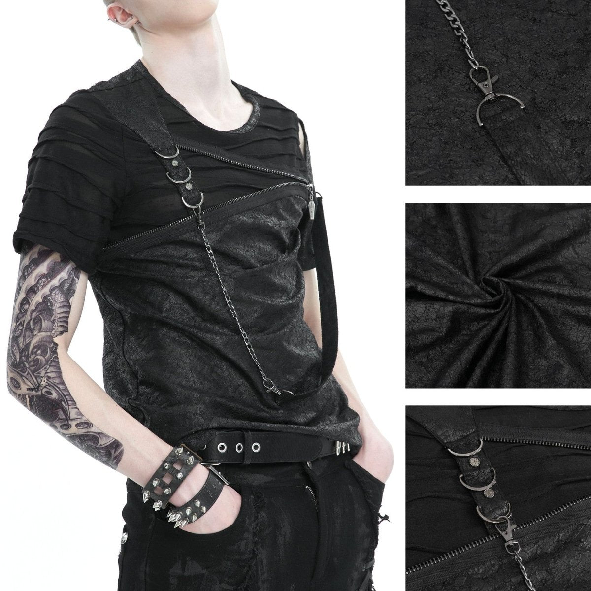 Camiseta Asimétrica para Hombre - Crazyinlove