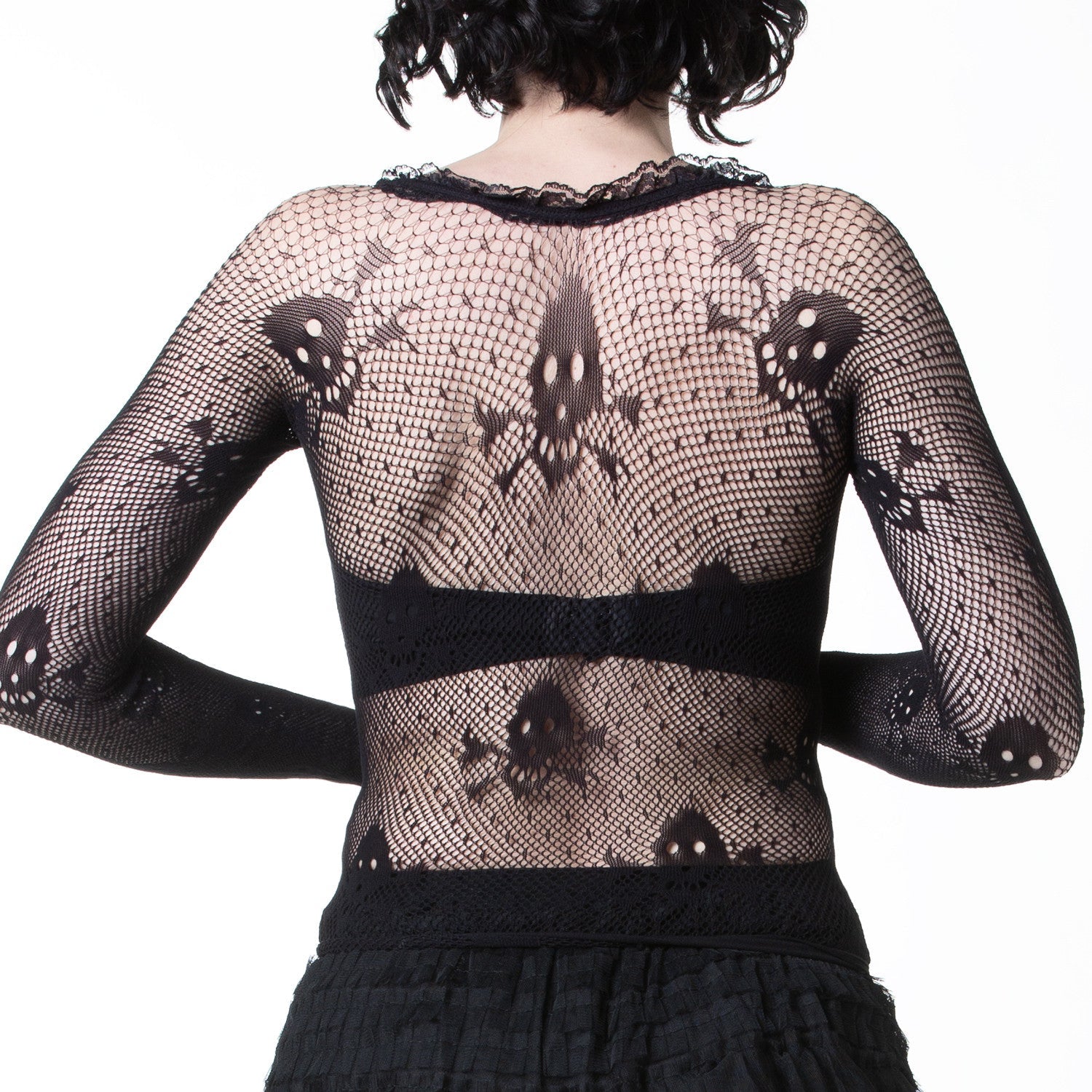 Camiseta de Rejilla con Calaveras - Crazyinlove