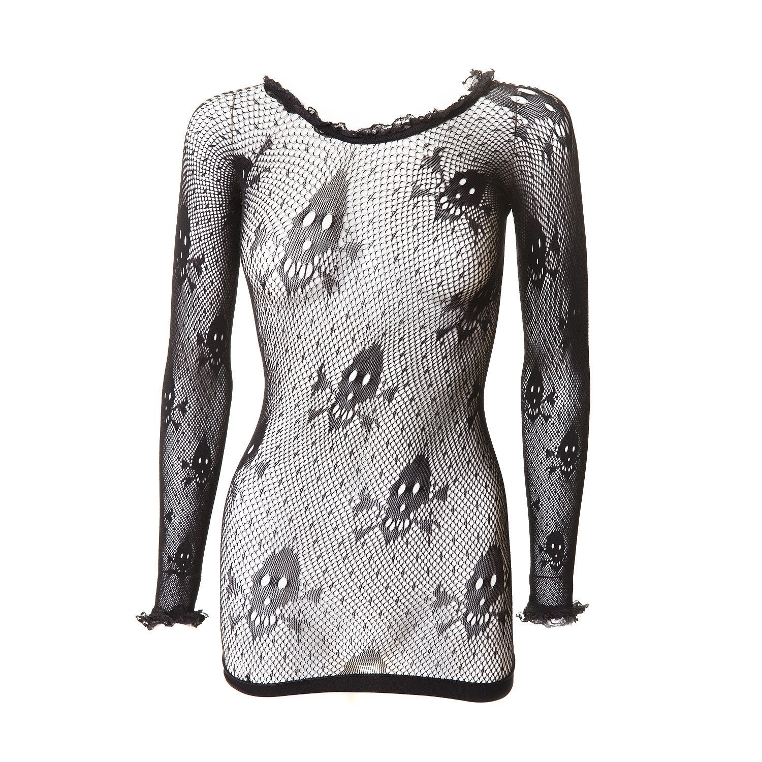 Camiseta de Rejilla con Calaveras - Crazyinlove