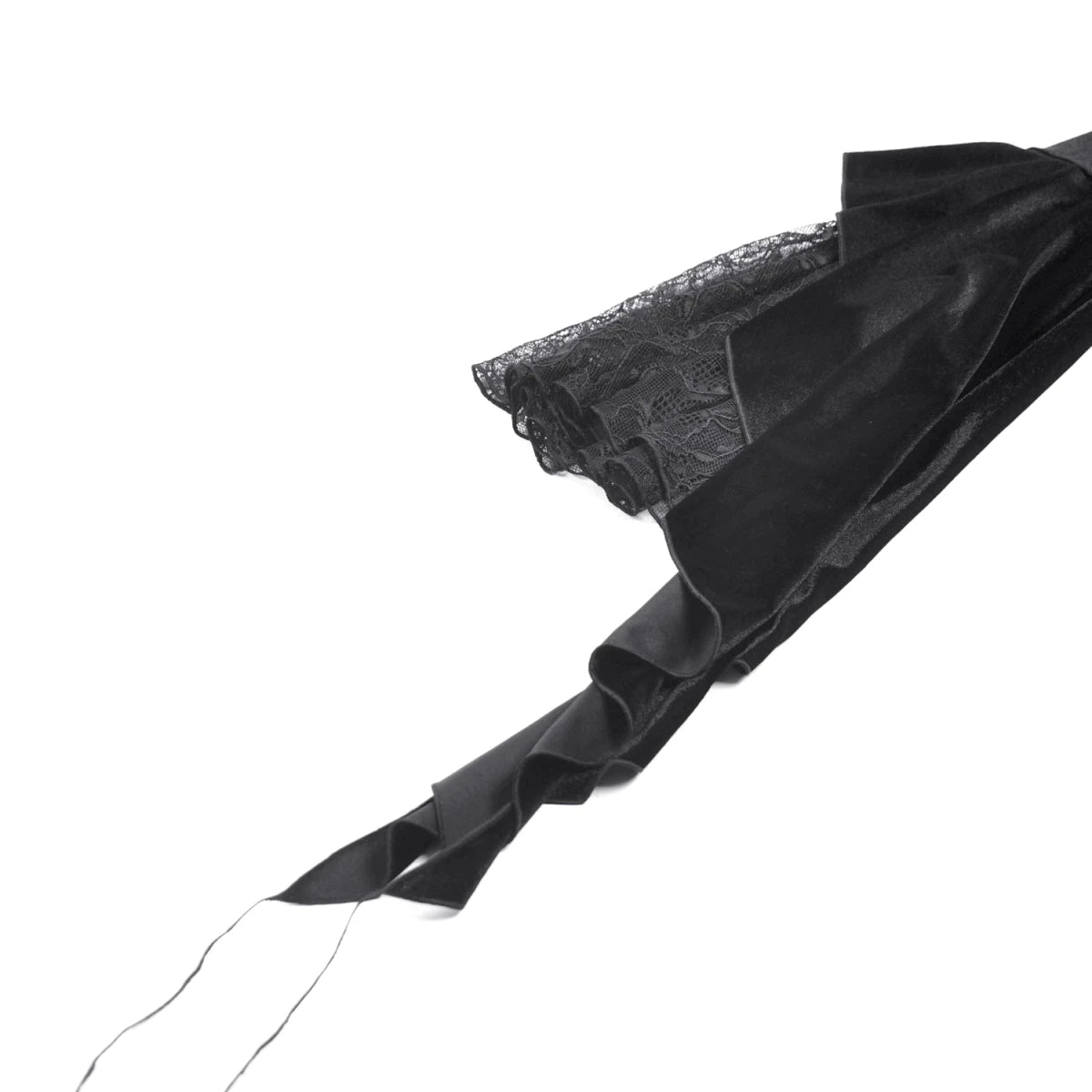 Camiseta de Terciopelo con Encaje y Mangas Bell - Crazyinlove