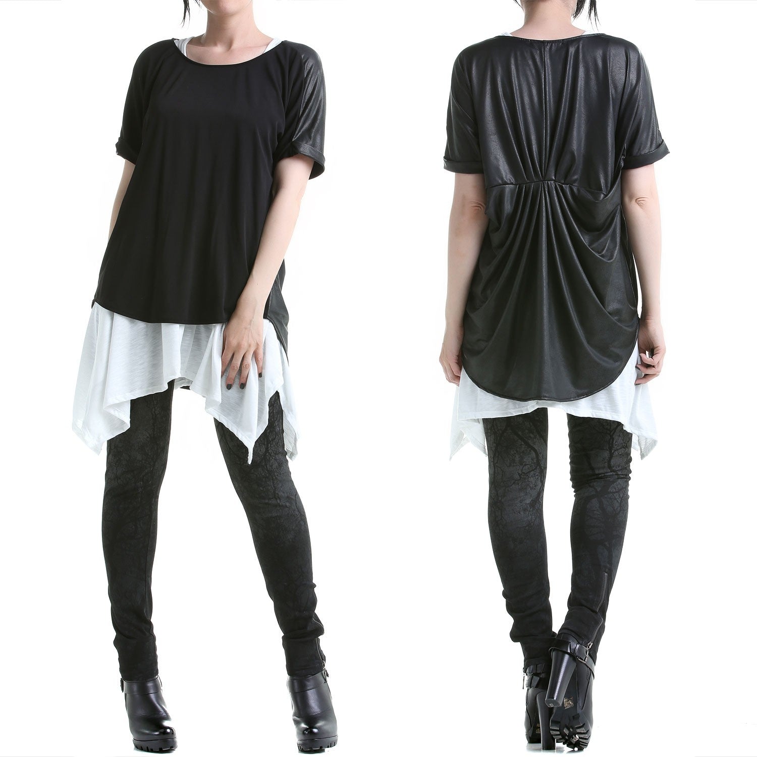 Camiseta Larga Negra - Crazyinlove
