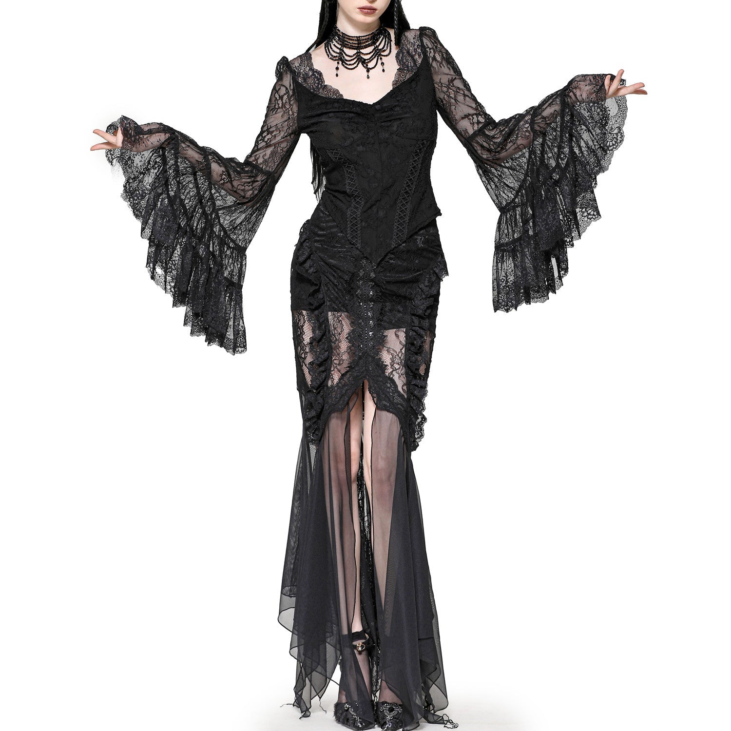 Camiseta Mangas Campana " Salem" - Crazyinlove