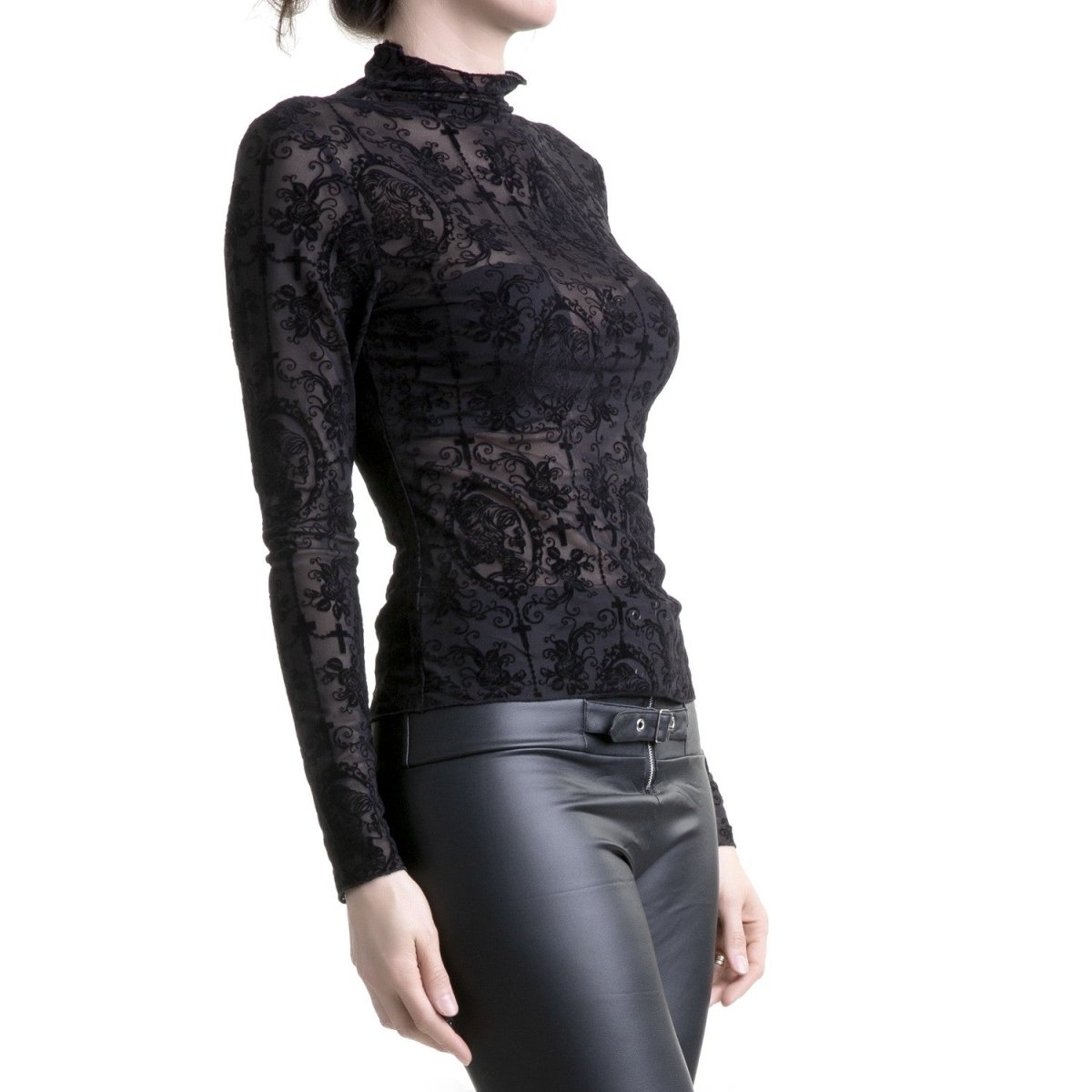 Camiseta Negra con Filigranas - Crazyinlove