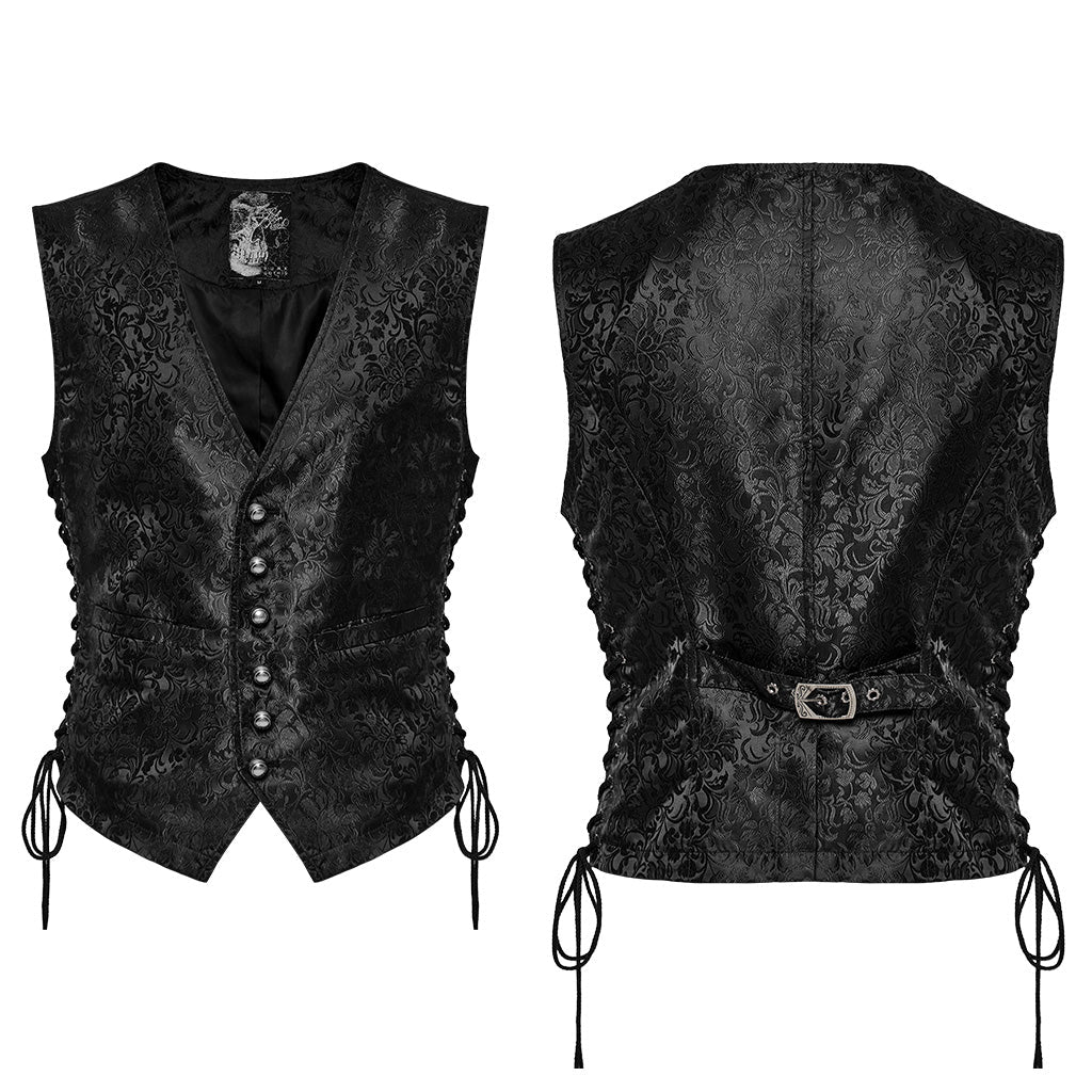 Chaleco Jacquard Rojo O Negro con Lazadas - Crazyinlove