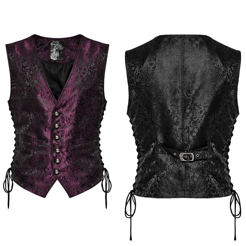 Chaleco Jacquard Rojo O Negro con Lazadas - Crazyinlove