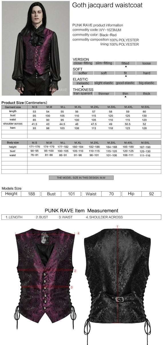 Chaleco Jacquard Rojo O Negro con Lazadas - Crazyinlove