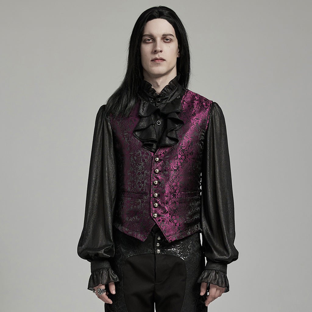 Chaleco Jacquard Rojo O Negro con Lazadas - Crazyinlove