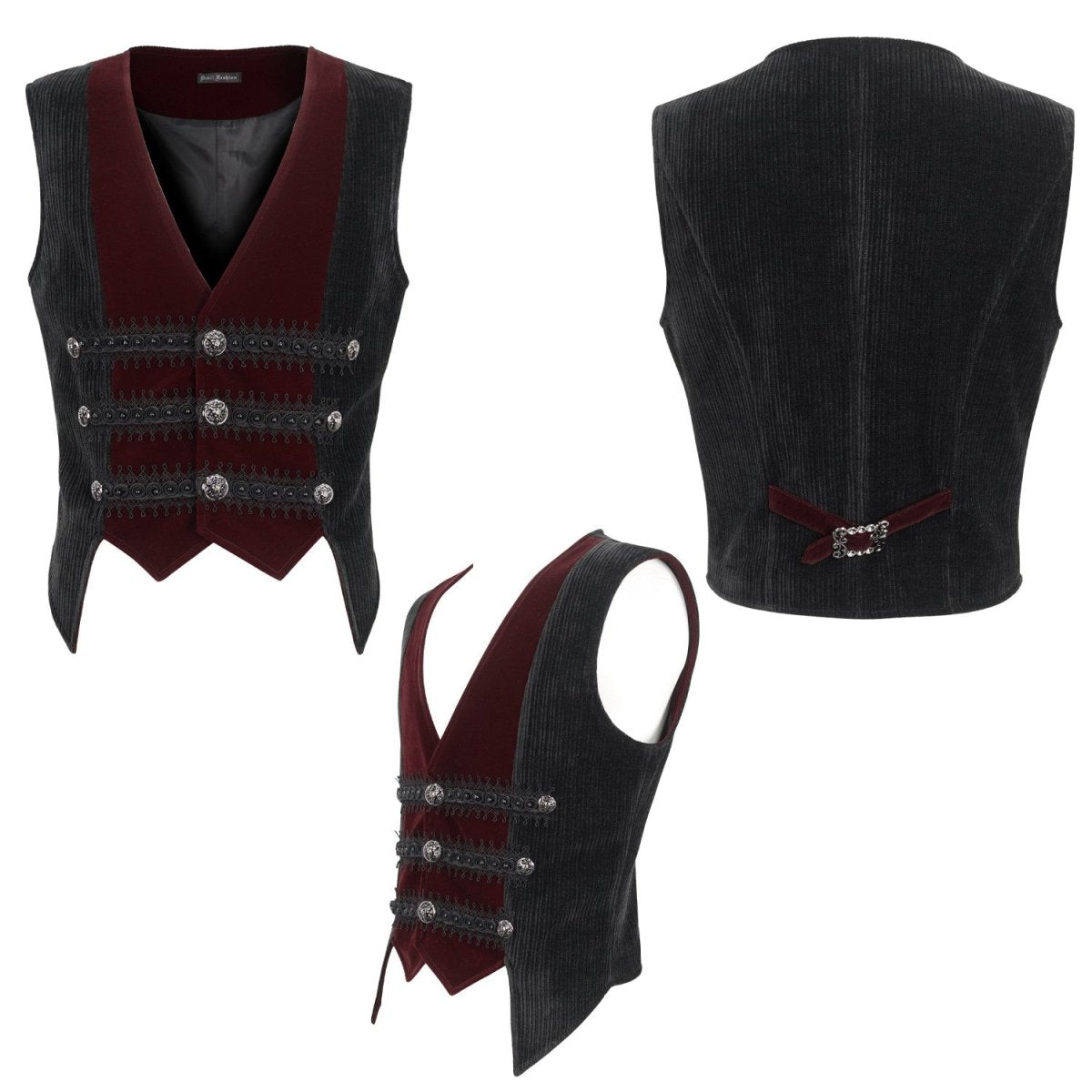 Chaleco Rojo y Negro para Hombre - Crazyinlove