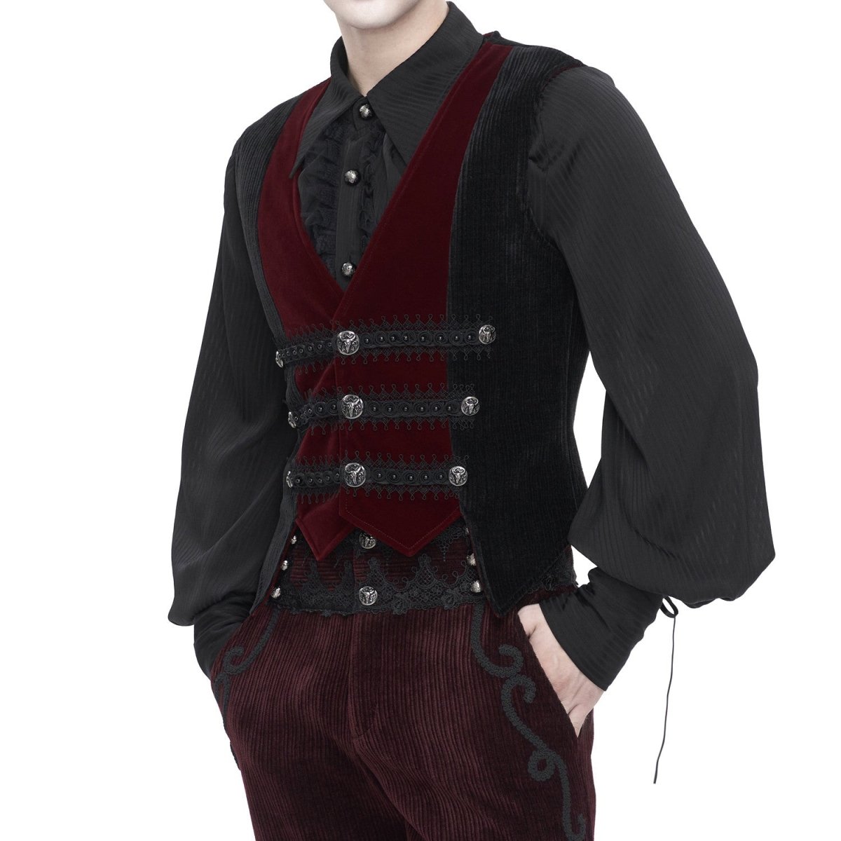 Chaleco Rojo y Negro para Hombre - Crazyinlove