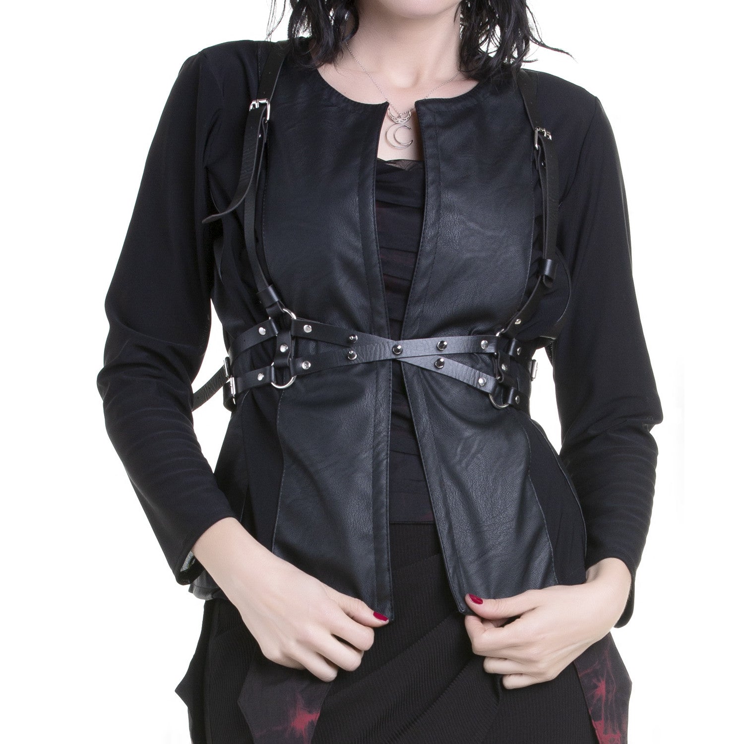 Chaqueta Abierta con Polipiel - Crazyinlove