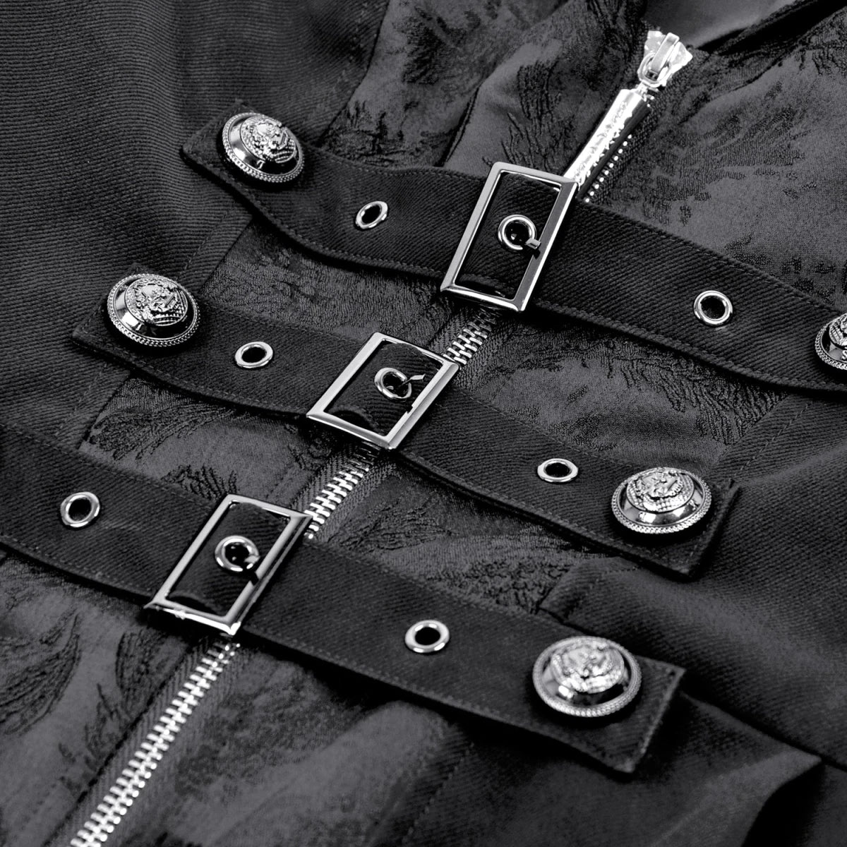 Chaqueta con Hebillas y Lazada Trasera - Crazyinlove