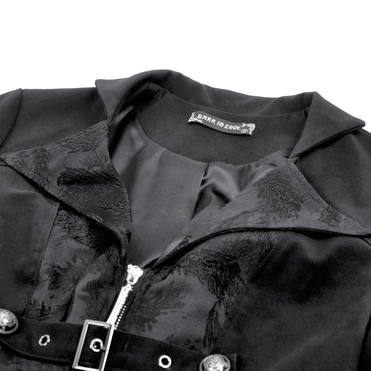 Chaqueta con Hebillas y Lazada Trasera - Crazyinlove