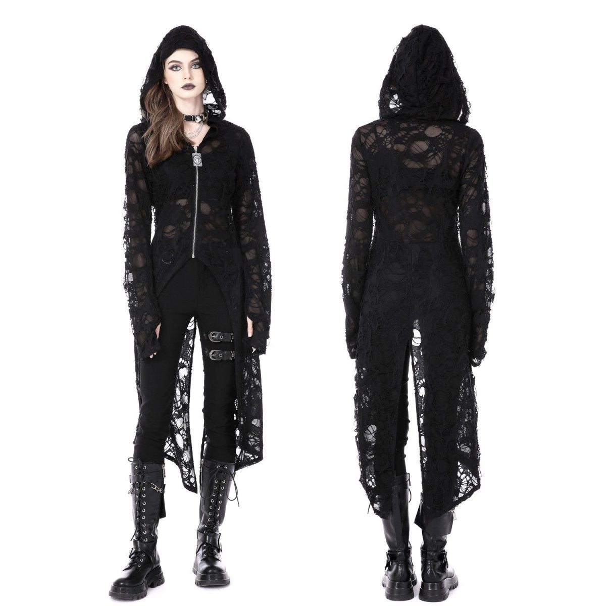 Chaqueta Larga con Capucha - Crazyinlove
