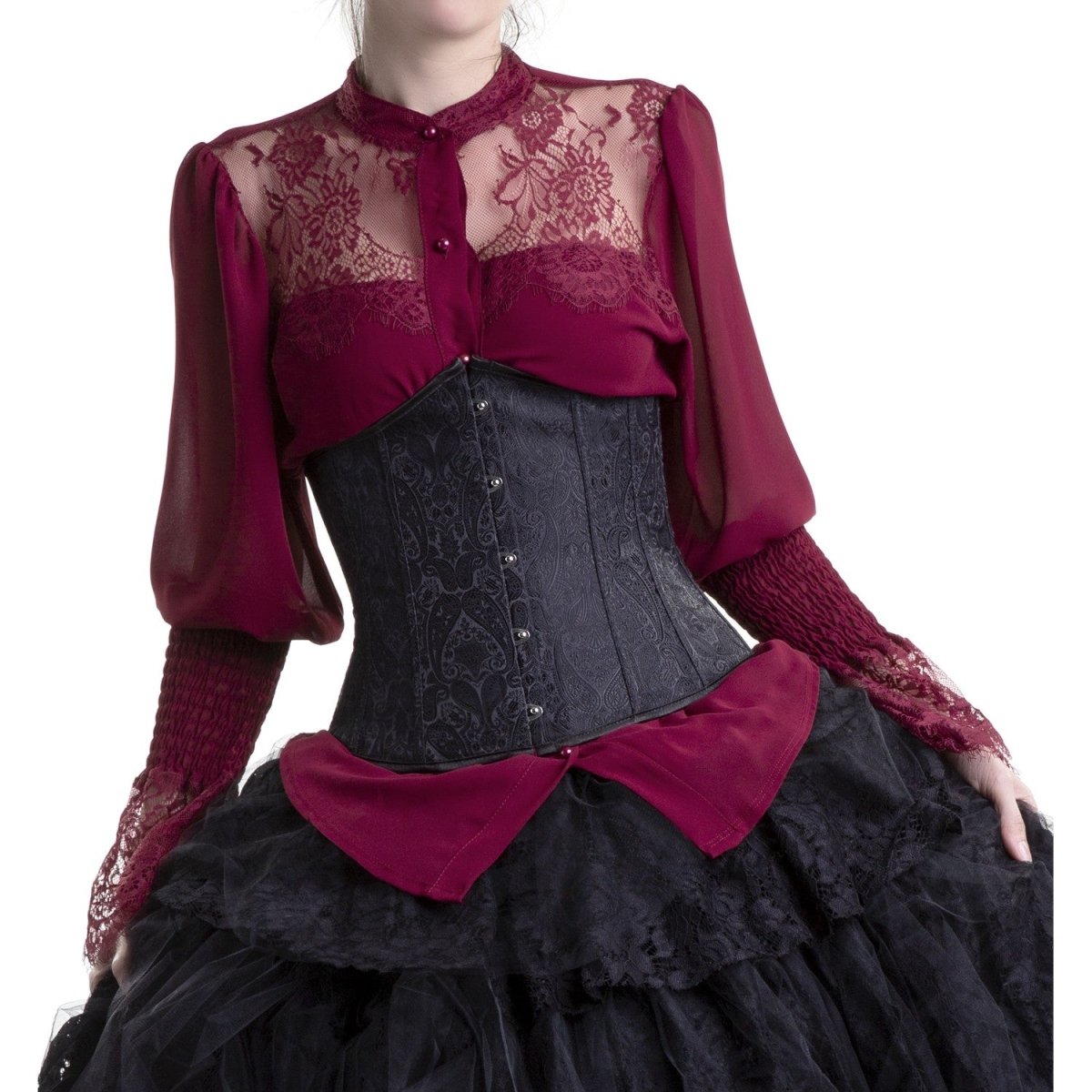 Corsé Bajo Pecho con Brocado - Crazyinlove