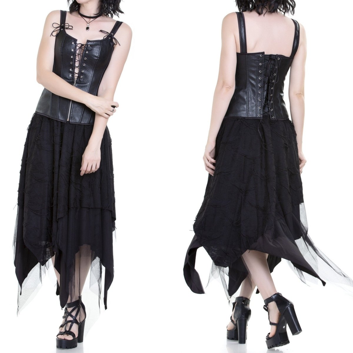 Corsé de Polipiel Arrugado - Crazyinlove