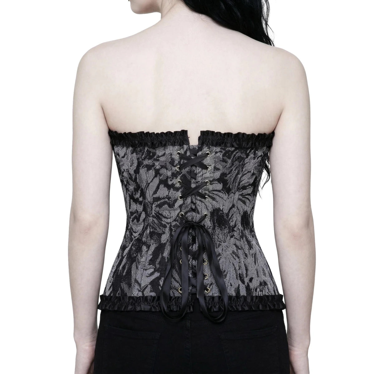 Corsé Floral con Volantes y Lazos - Crazyinlove