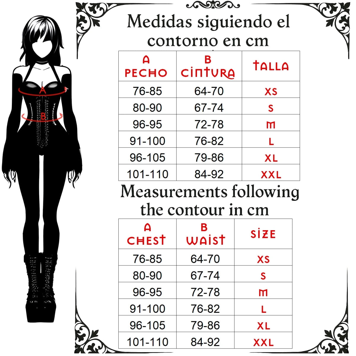 Corsé Floral con Volantes y Lazos - Crazyinlove