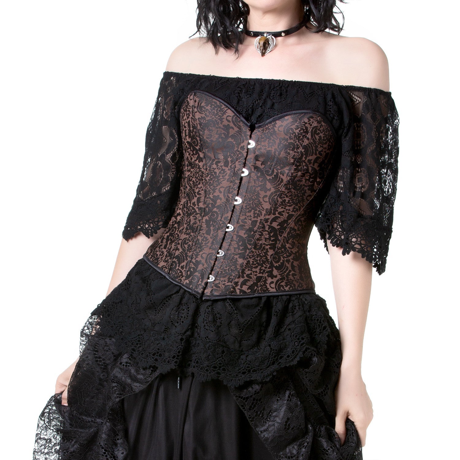 Corsé Marrón y Negro - Crazyinlove