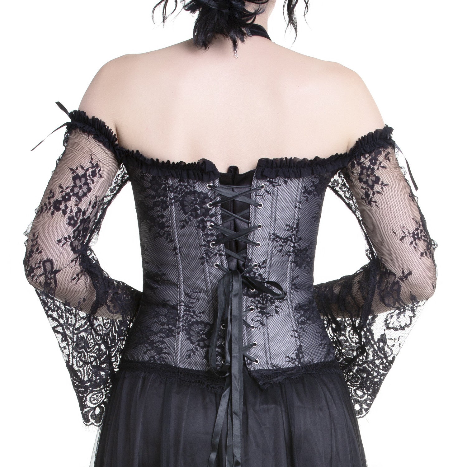 Corsé Plateado con Mangas - Crazyinlove