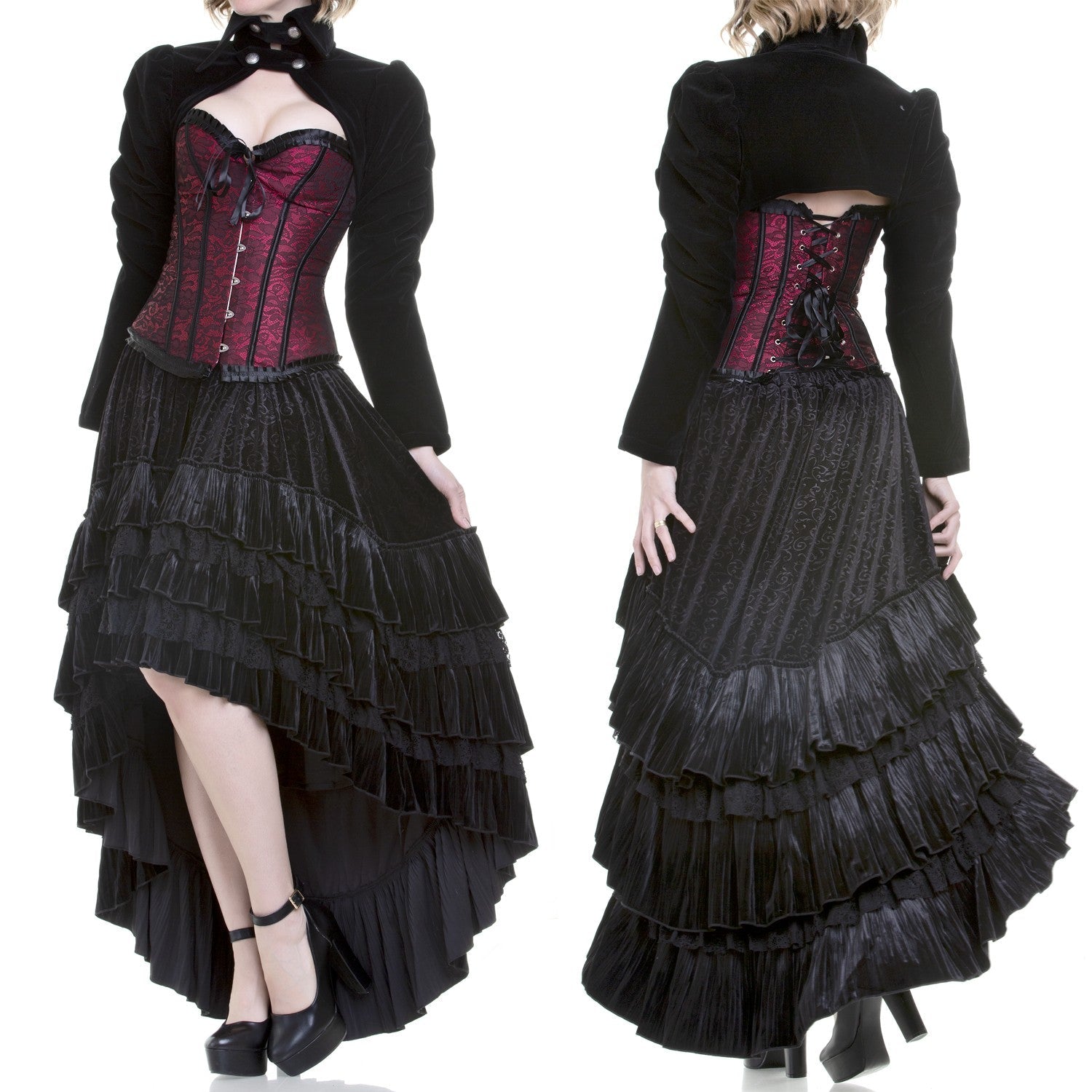 Corsé Rojo y Negro - Crazyinlove