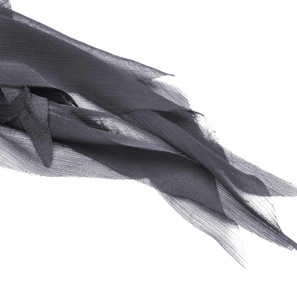 Falda Asimétrica de Tul Negro con Capas y Volantes - Crazyinlove