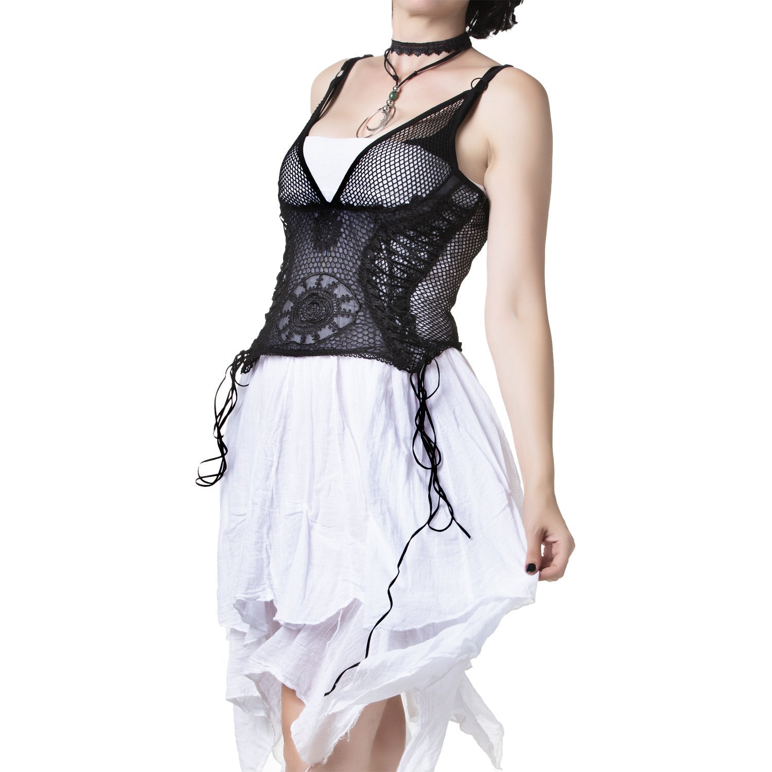 Falda Blanca con Picos - Crazyinlove