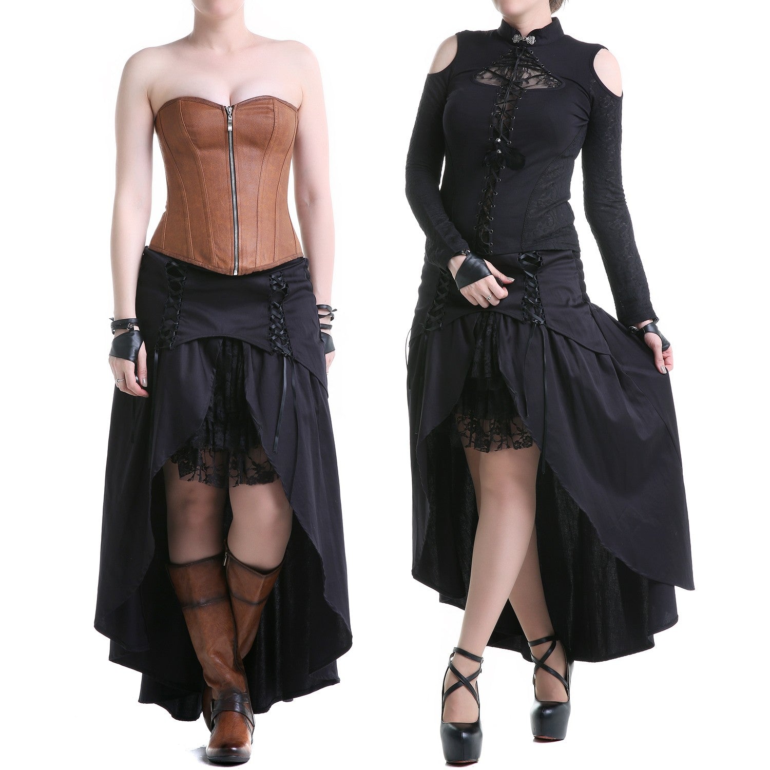Falda con Encaje y Cruzados - Crazyinlove
