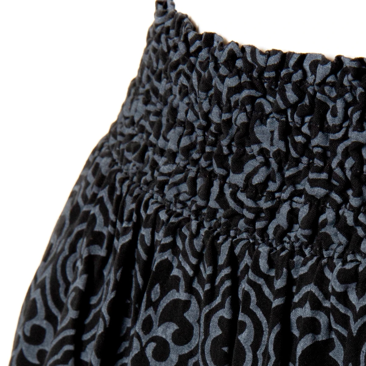 Falda Corta de Viscosa con Estampado Damasco - Crazyinlove