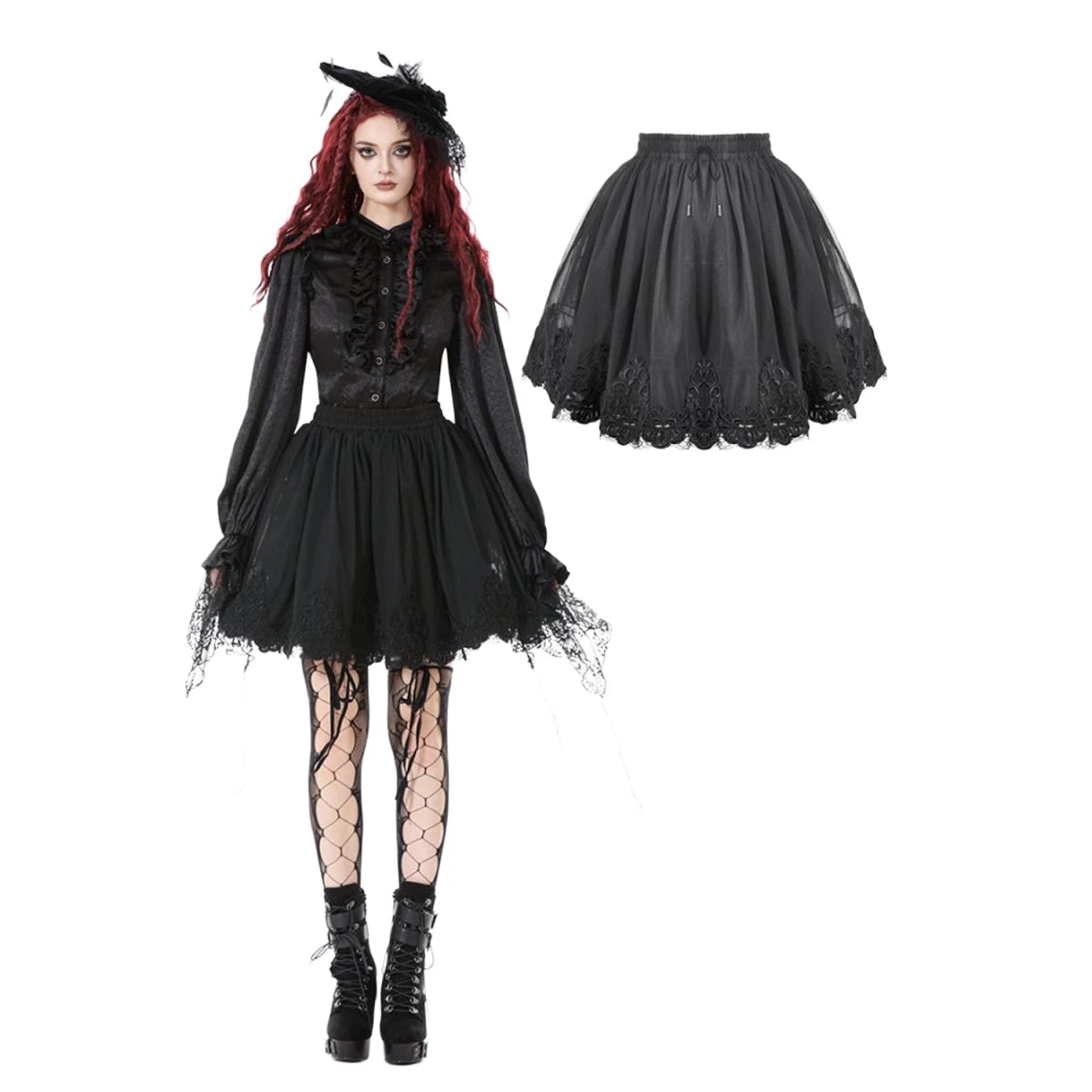 Falda corta estilo Petticoat - Crazyinlove