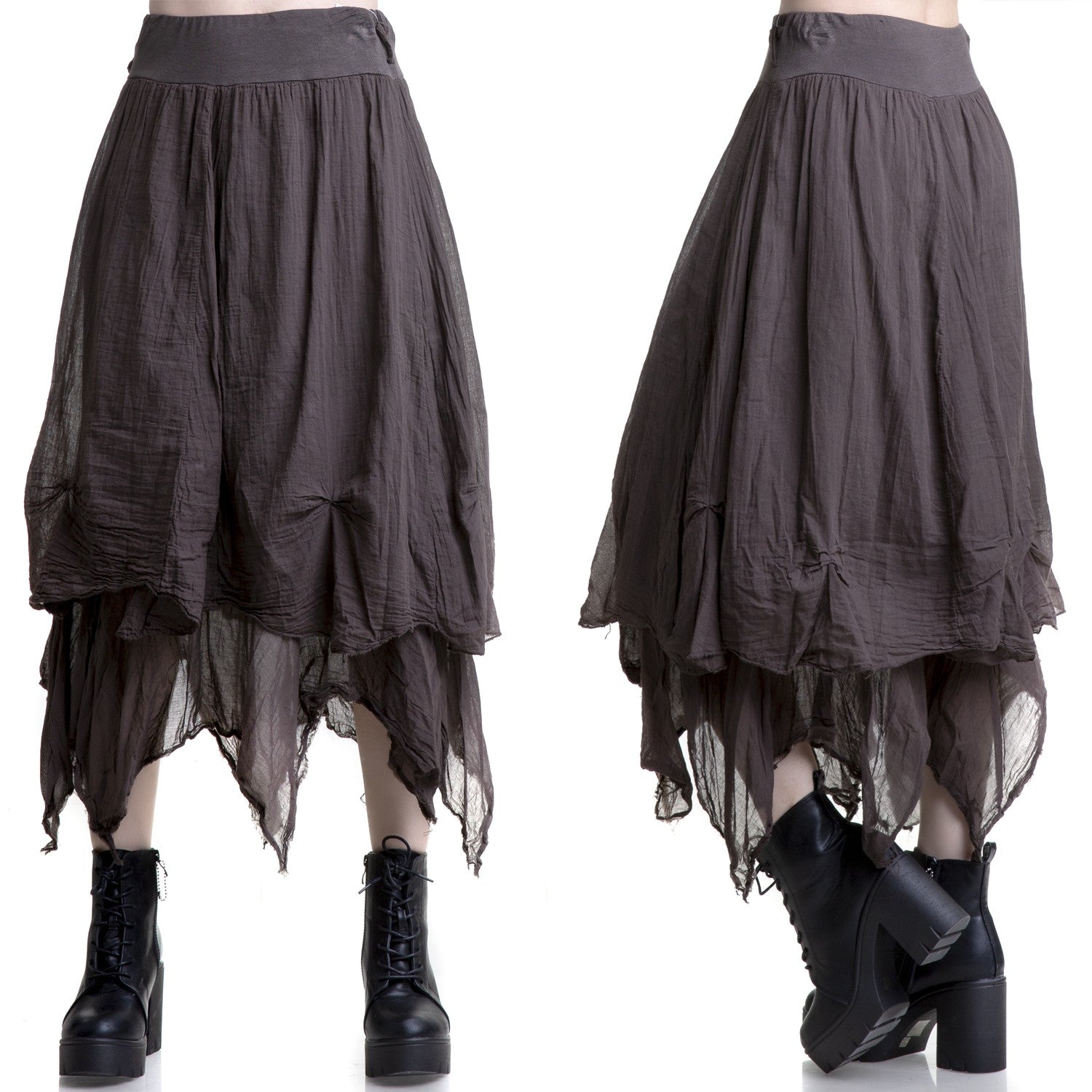 Falda Marrón con Picos - Crazyinlove