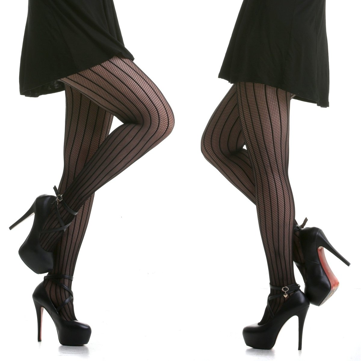 Medias de Rejilla con Rayas - Crazyinlove