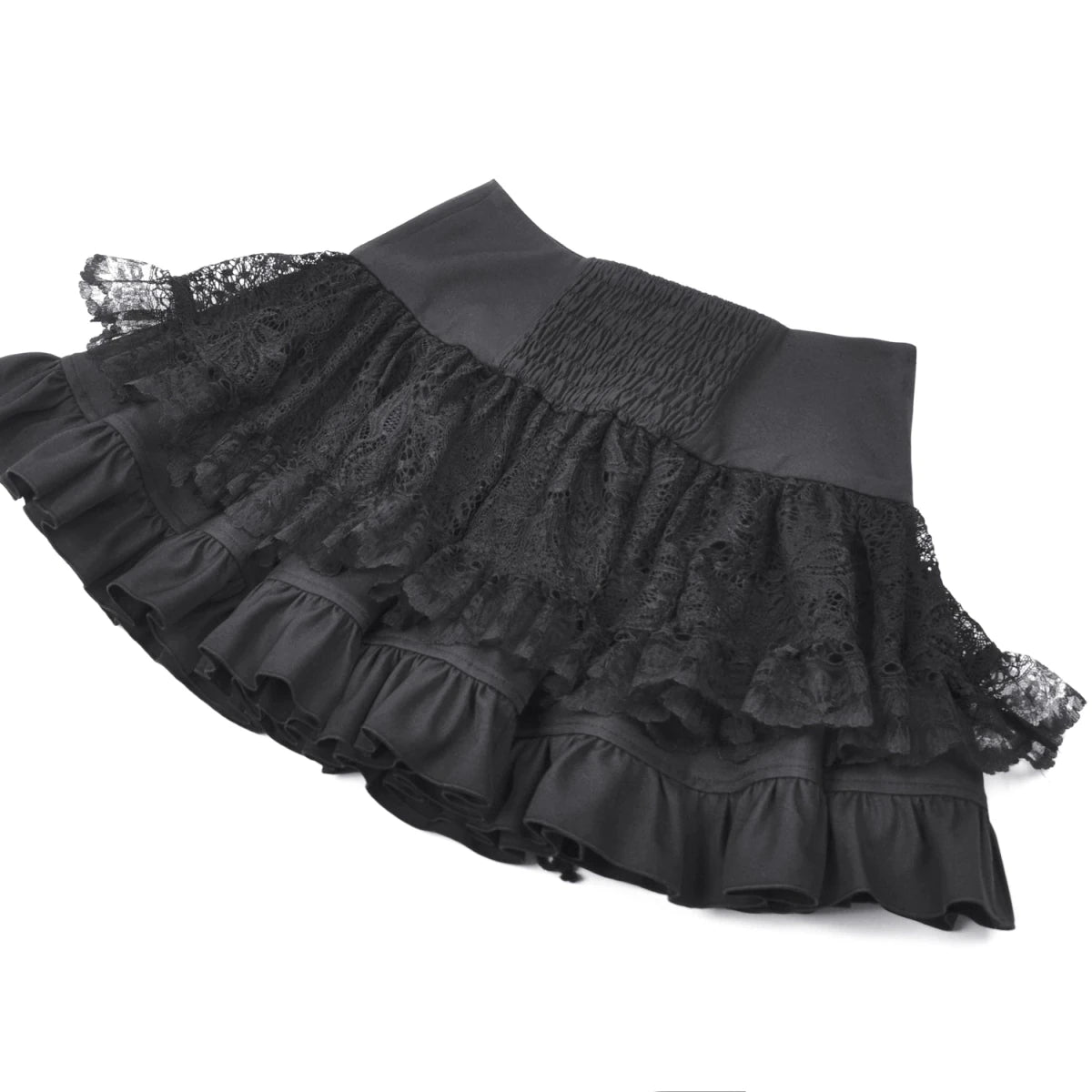 Minifalda con Bolsillos Cargo, Encaje y Hebillas - Crazyinlove