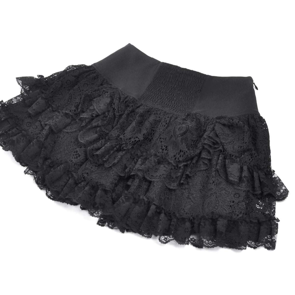 Minifalda de Encaje con Volantes y Hebillas - Crazyinlove