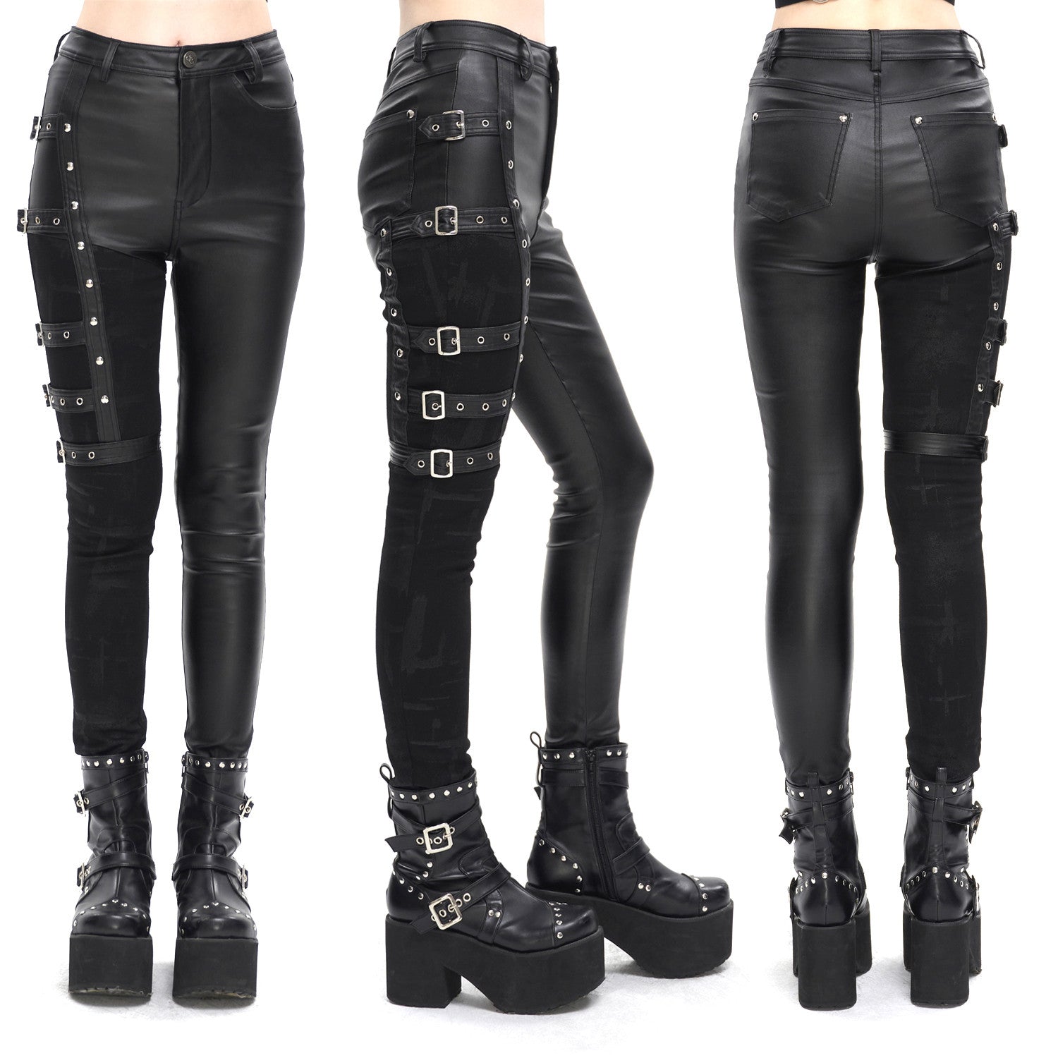 Pantalón Asimétrico con Hebillas - Crazyinlove