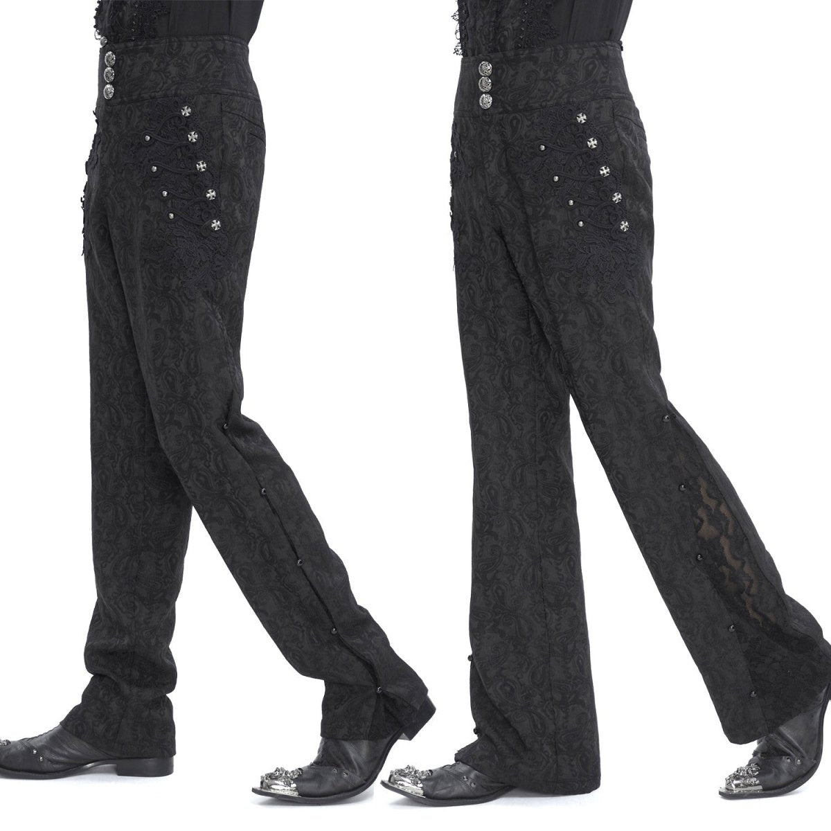 Pantalón Elegante con Brocado para Hombre - Crazyinlove