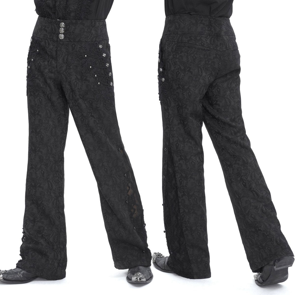 Pantalón Elegante con Brocado para Hombre - Crazyinlove