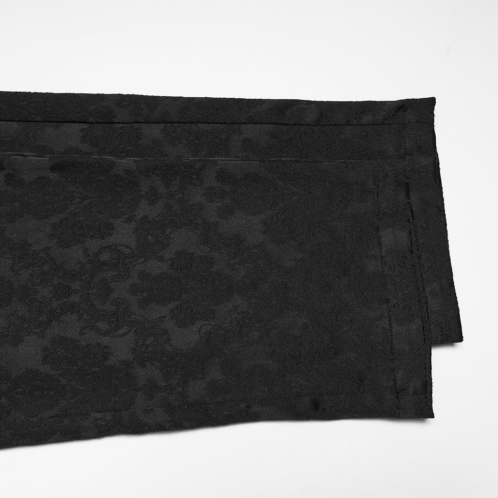 Pantalones Góticos de Talle Alto y Bordado - Crazyinlove