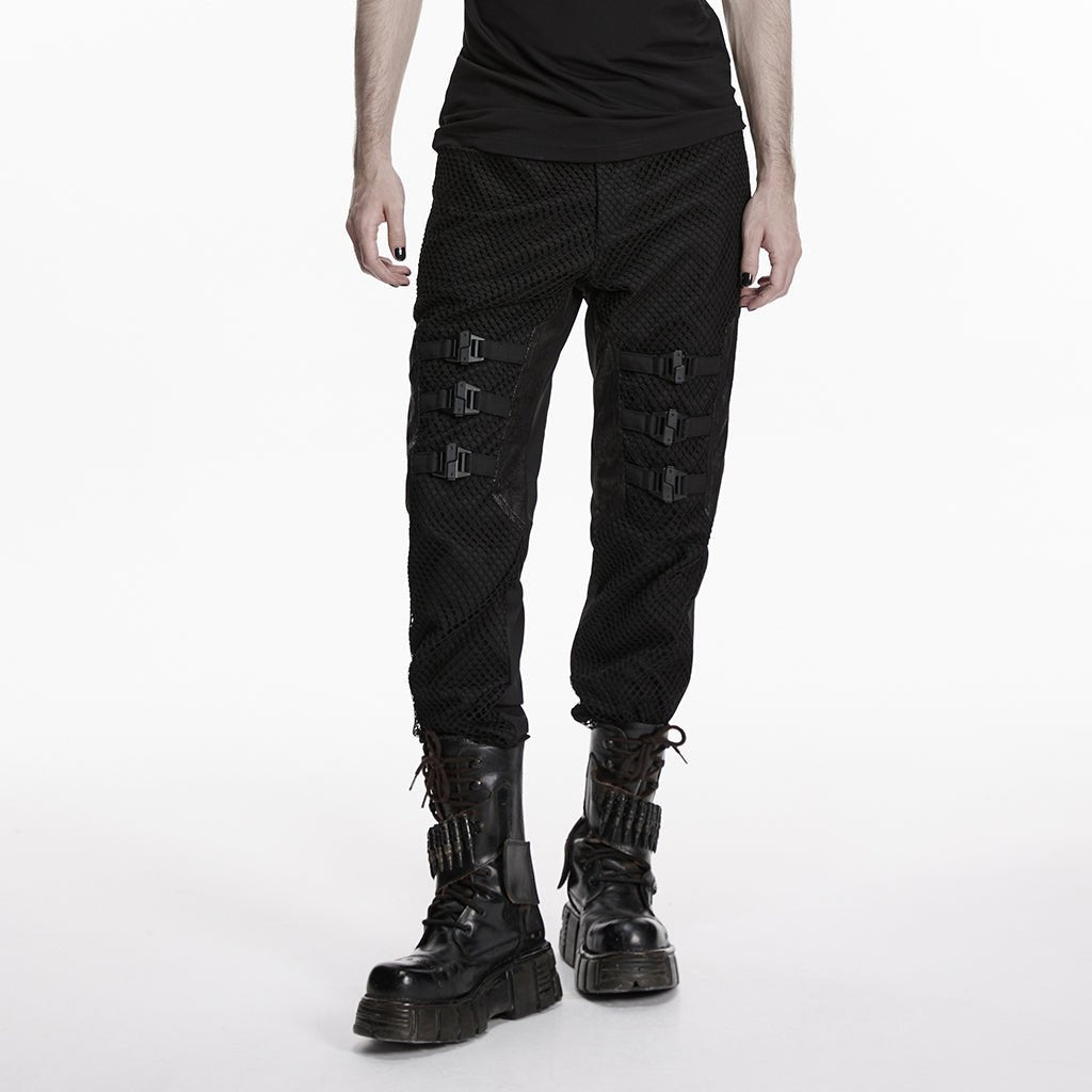 Pantalones Góticos Techwear con Hebillas - Crazyinlove