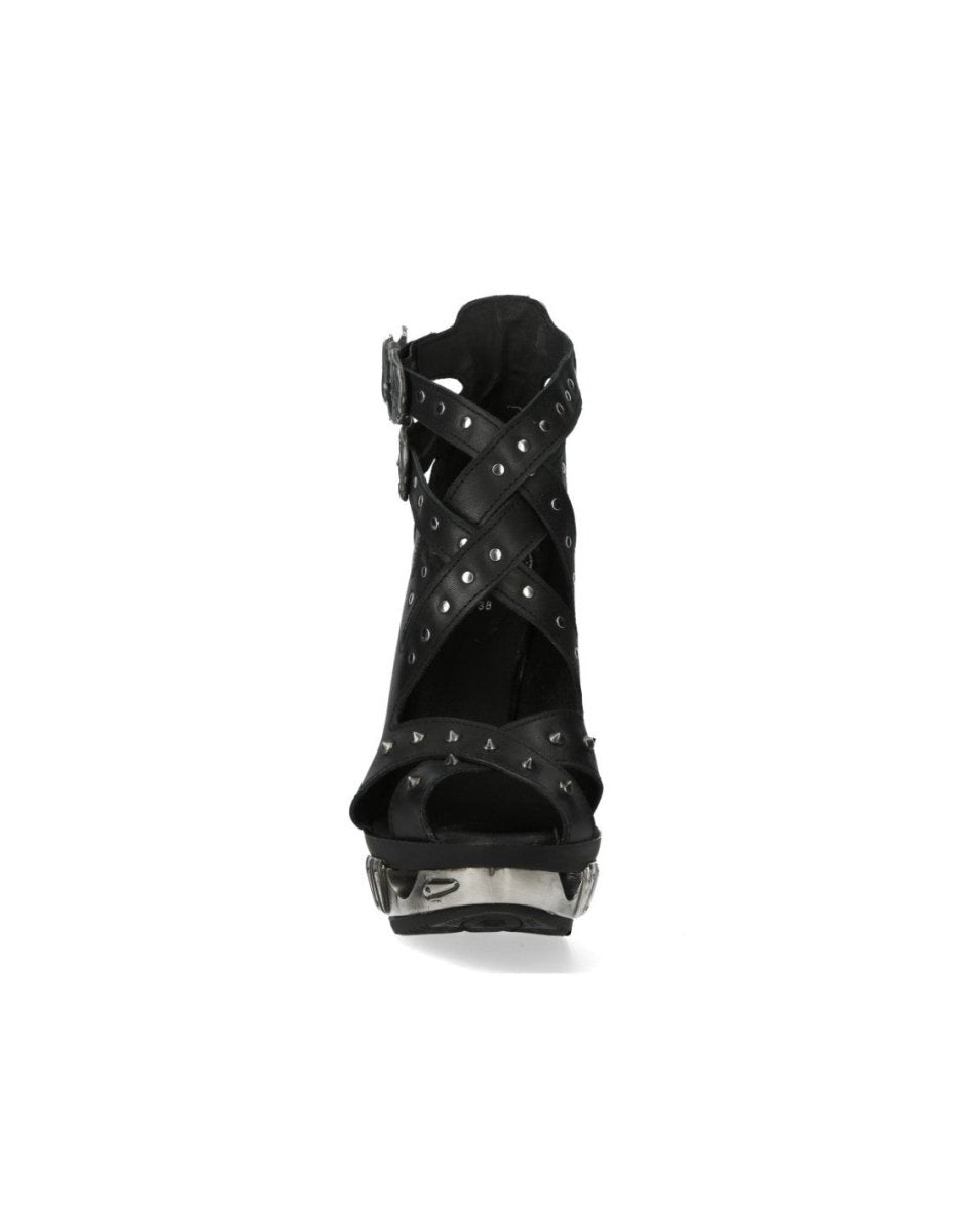Sandalias de Tacón Metálico 16cm en Piel - Crazyinlove