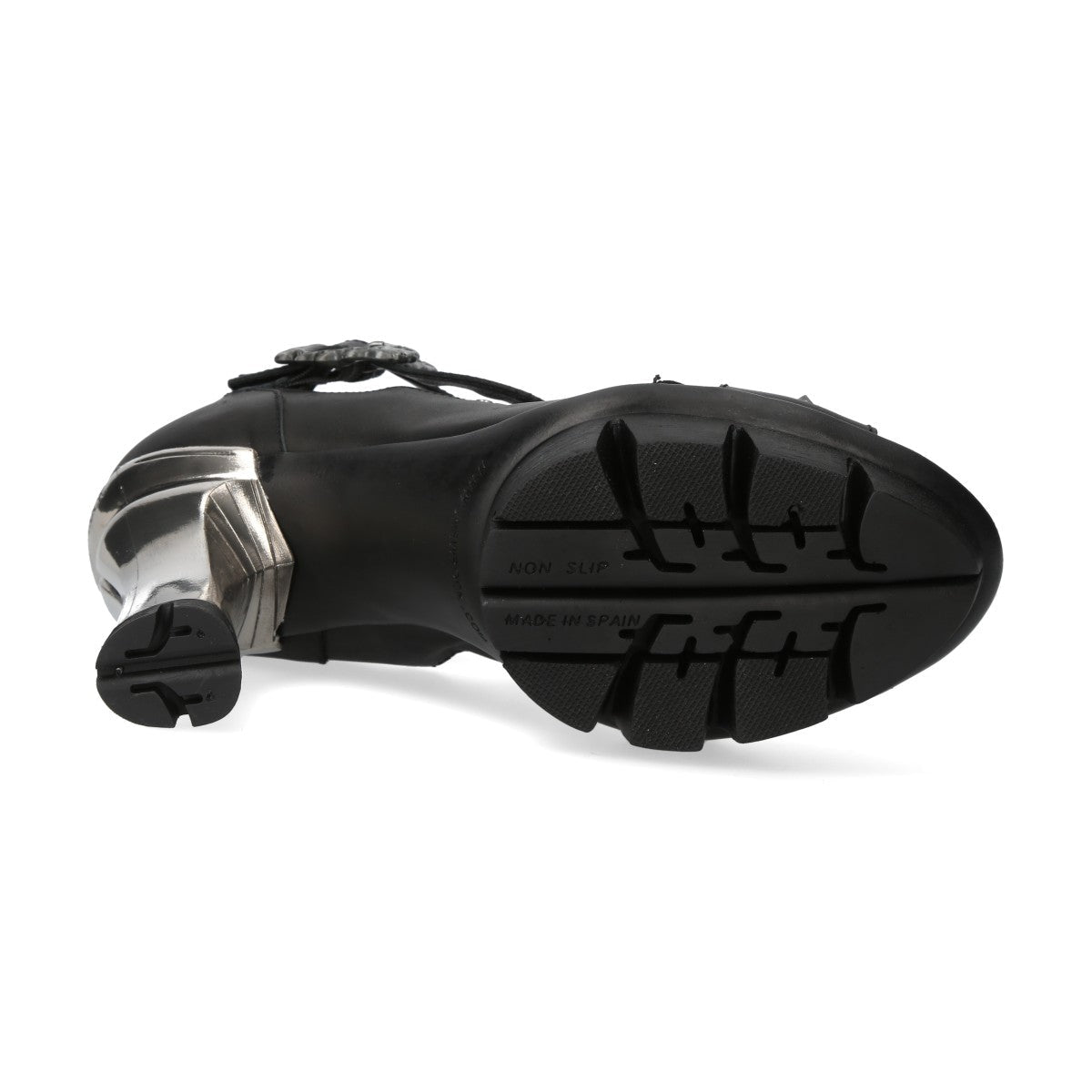 Sandalias Góticas de Piel con Plataforma y Tachuelas - Crazyinlove