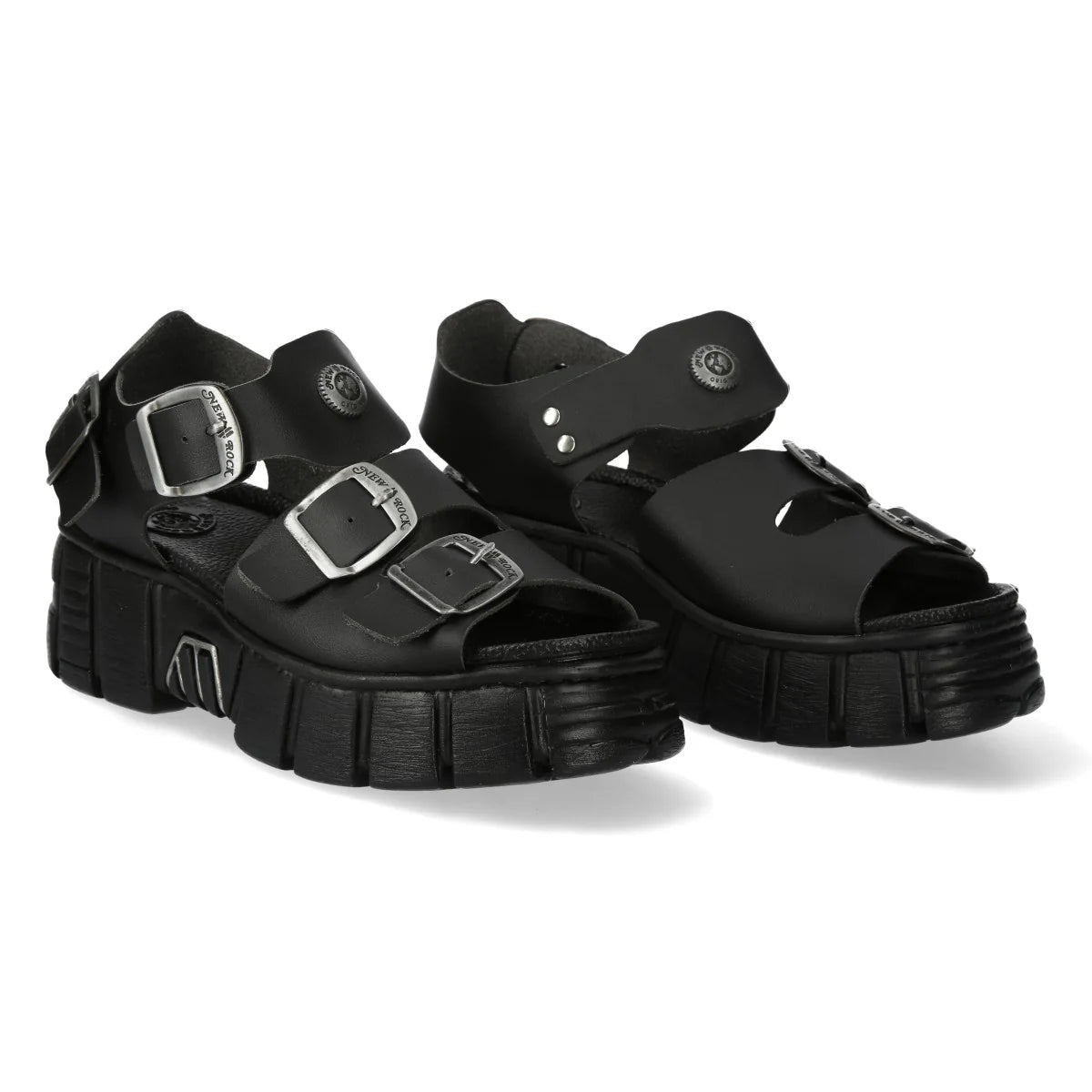 Sandalias Góticas Unisex con Plataforma Void Reactor - Crazyinlove